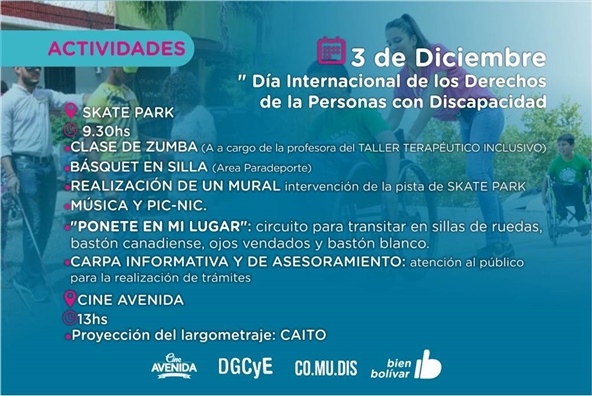 FLYER ACTIVIDADES DISCAPACIDAD