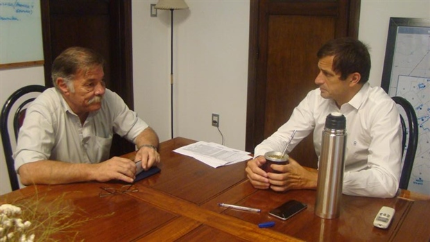 EL INTENDENTE RECIBIÓ A JULIO RUIZ