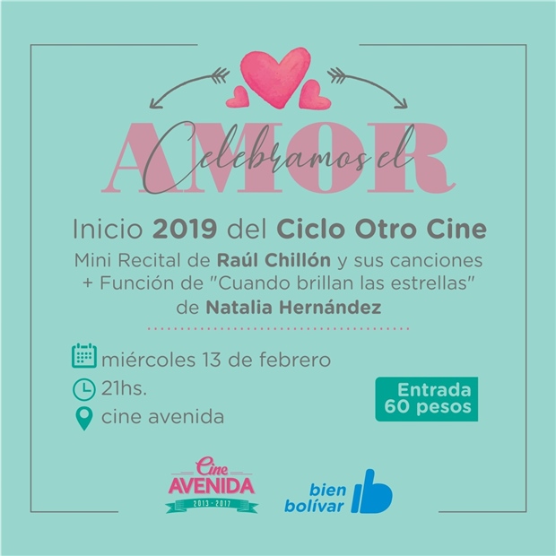 flyer dia de los enamorados en el cine