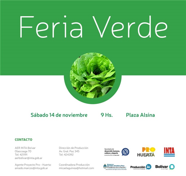 NUEVA EDICIÓN DE LA FERIA VERDE