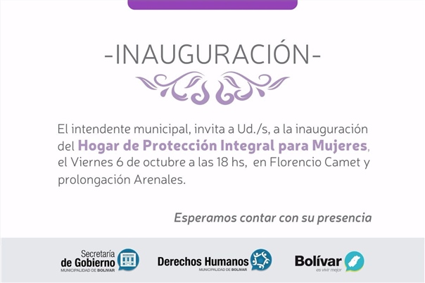 EL INTENDENTE BUCCA INAUGURA EL HOGAR DE PROTECCIÓN DE MUJERES 02