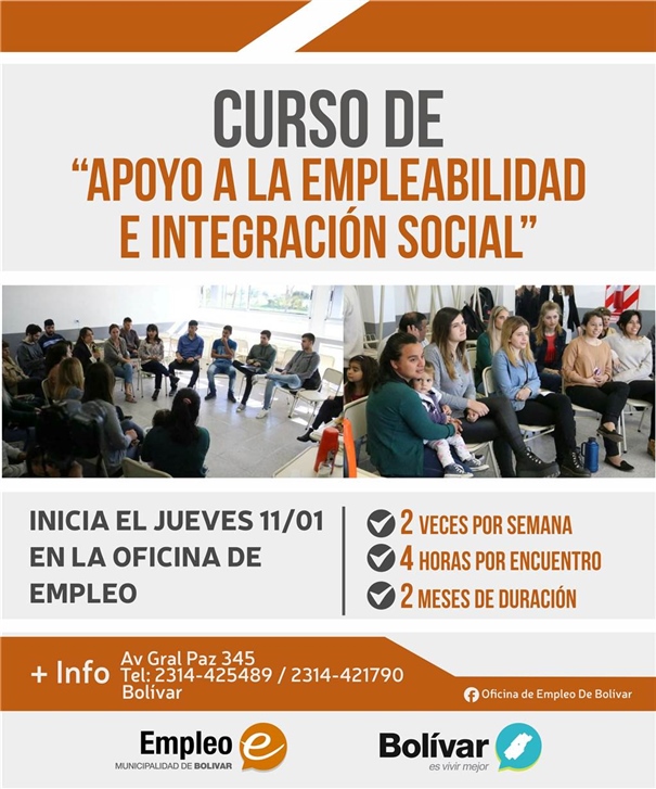 CURSO DE APOYO A LA EMPLEABILIDAD E INTEGRACIÓN SOCIAL EN EMPLEO