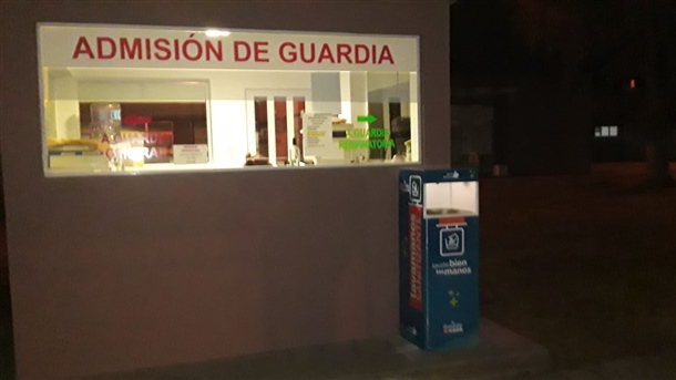 dispenser de desinfección