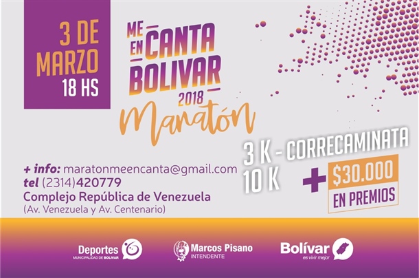 MARATÓN DEL ME ENCANTA BOLÍVAR