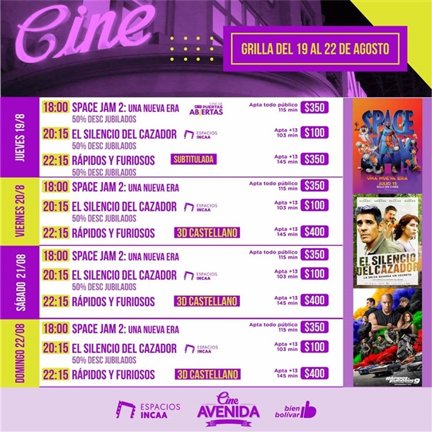 cartelera cine