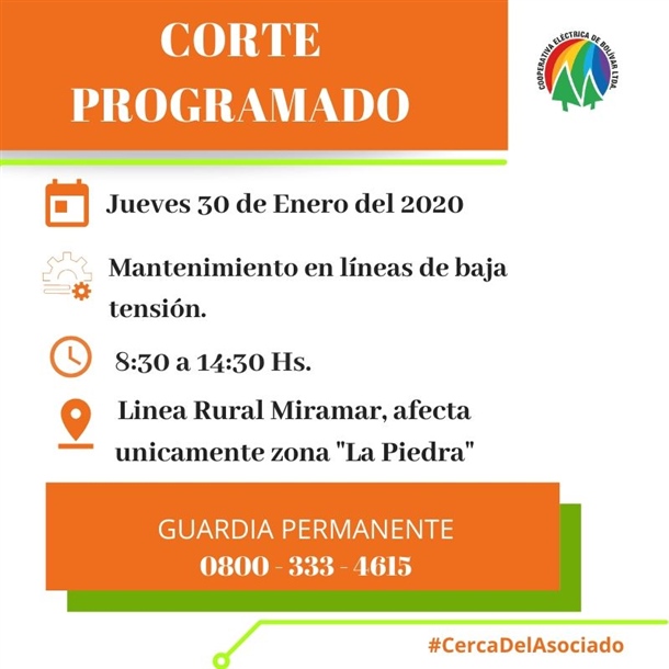 corte programado