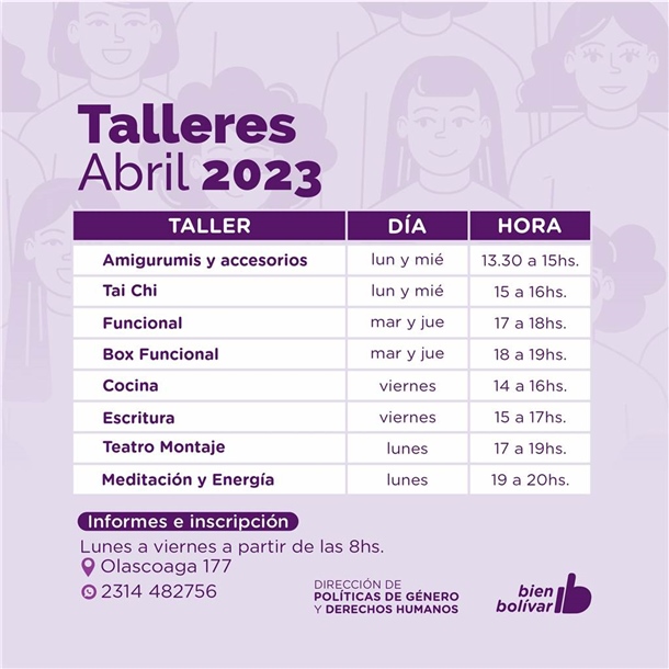 DERECHOS HUMANOS_TALLERES ABRIL 2023