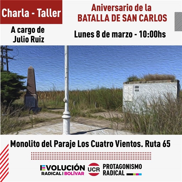 Flyer Aniversario de la Batalla de San Carlos