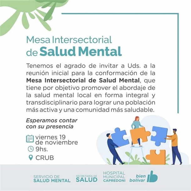 salud mental flyer