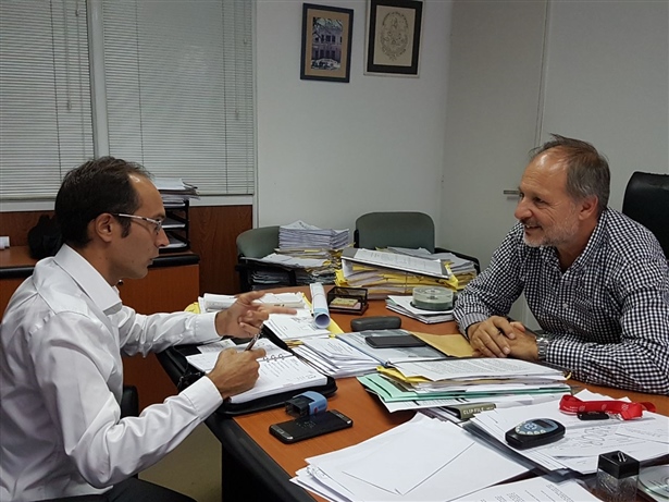 PISANO SE REUNIÓ CON EL DIRECTOR TÉCNICO DE HIDRÁULICA MARCELO RASTELLI