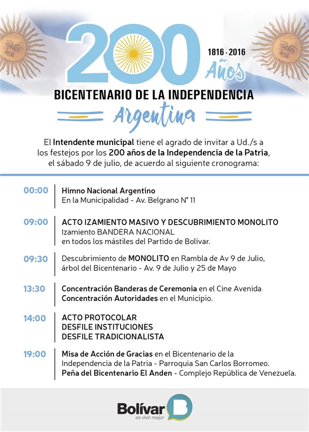 FESTEJOS POR EL BICENTENARIO DE LA INDEPENDENCIA 01