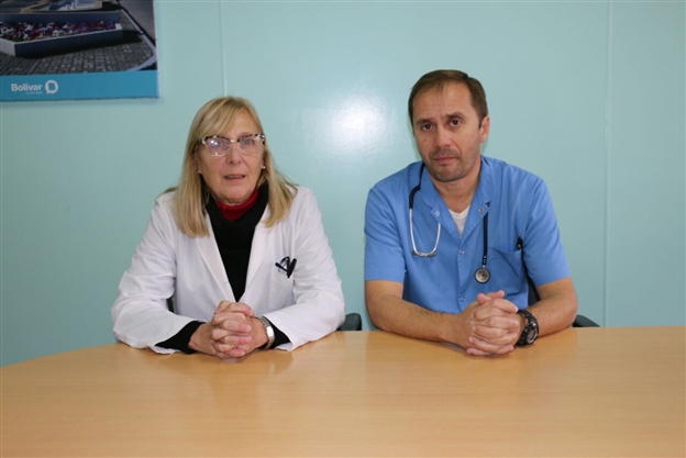 Silvia Hernández y el Dr. Eduardo Zazzarini