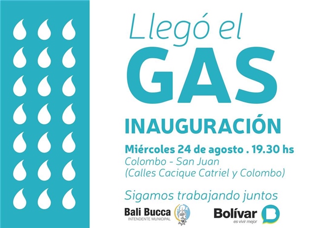 gas en barrio Colombo y barrio San Juan
