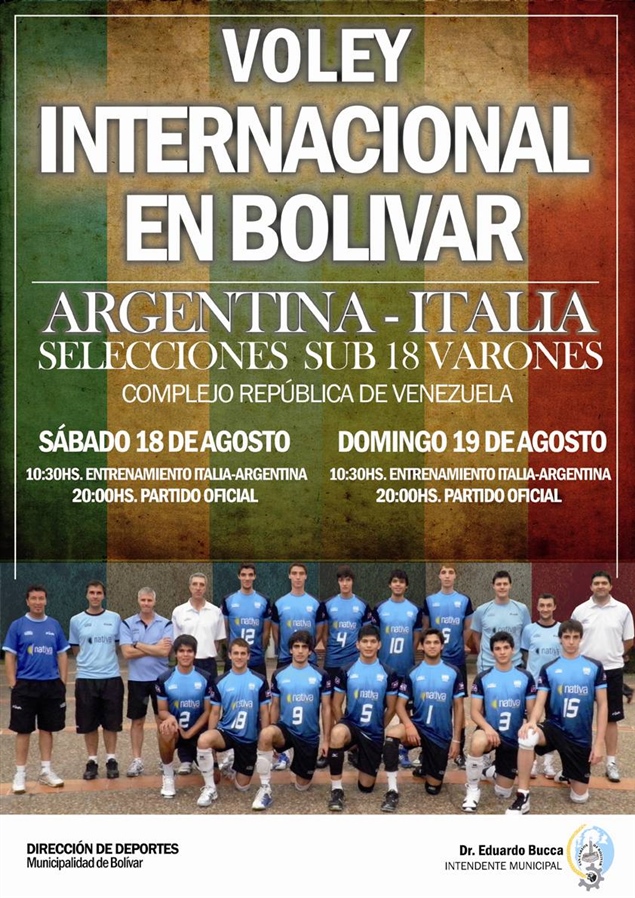 Amistoso voley Argentina Italia