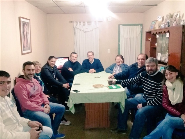 BUCCA CAMINÓ BOLÍVAR JUNTO A MARIANO Y COLOMBO