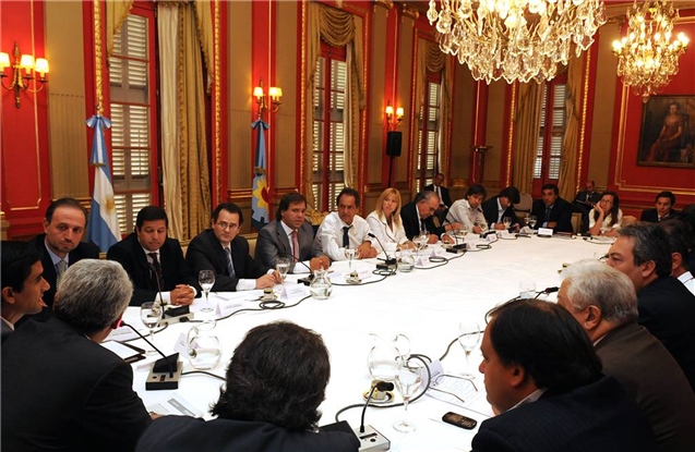 Scioli reunion gabinete