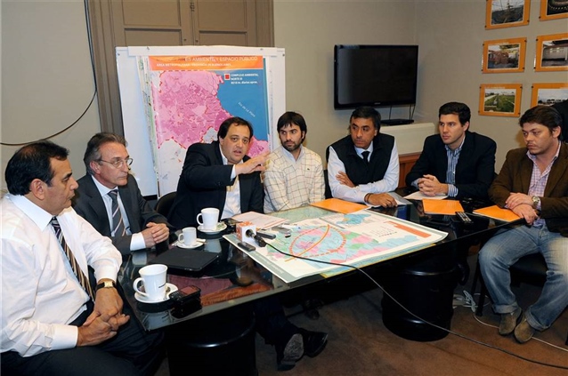 Ferré, Aparicio y Timerman por inundaciones.JPG