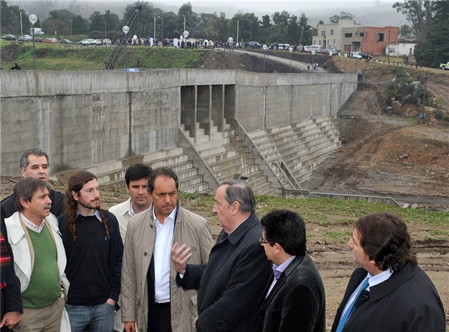 Scioli - Tandil - Inundaciones