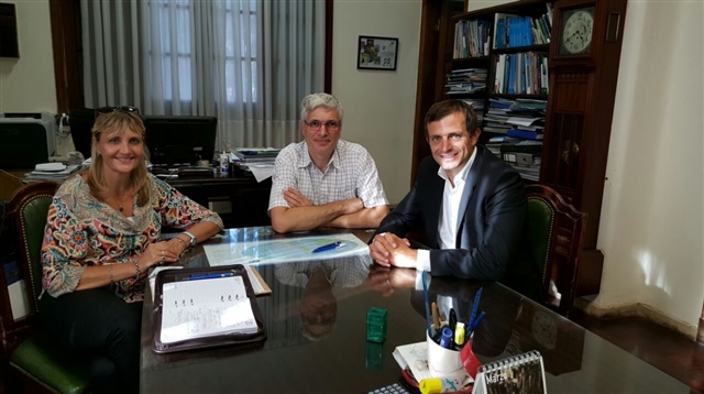 INTENDENTE SE REUNIÓ CON EL DECANO DE LA FACULTAD DE INGENIERÍA DE LA UNLP