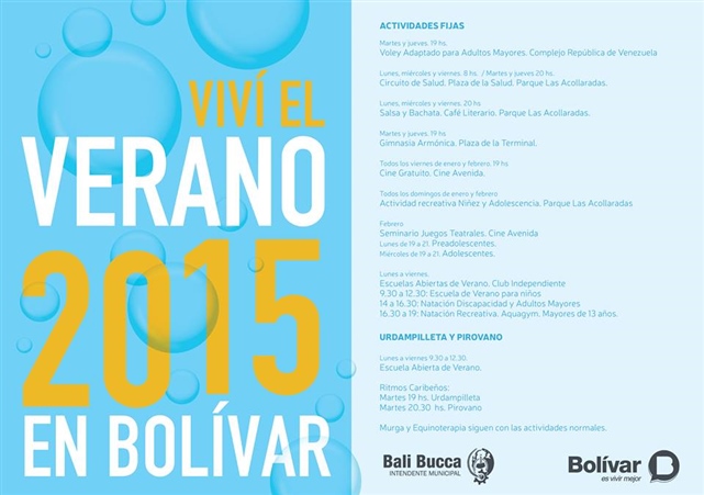 Presentación de las actividades de verano